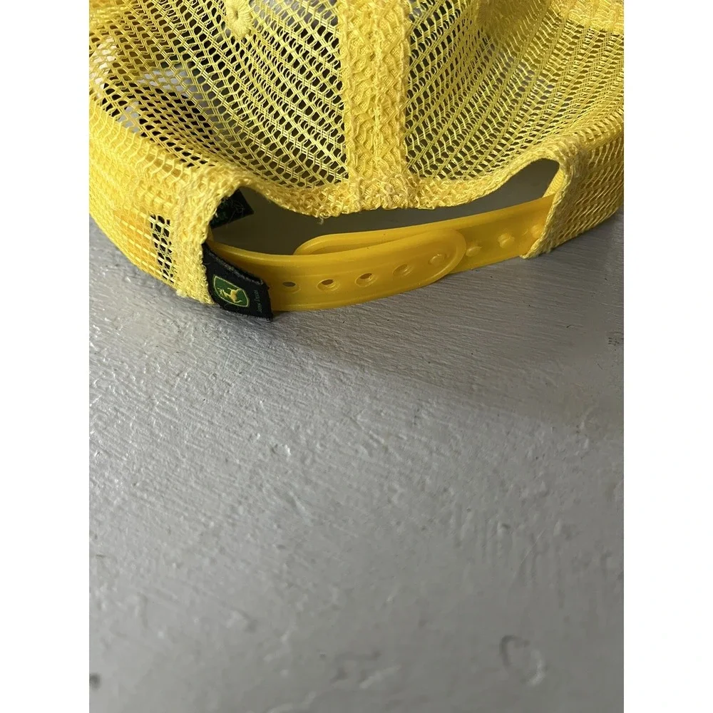 Vintage John Deere Hat Snapback Green Yellow‎  Kids Trucker Snap Back Tractor